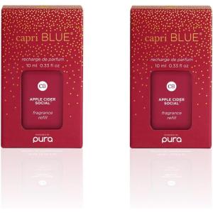 image:imageCapri Blue Pura Diffuser Refills  Luxury Home Fragrance  Long Lasting Oil Diffuser Scents with Notes of Mimosa Flower Grapefruit amp Violet Pink Grapefruit amp Prosecco Pack of 2 Pura RefillsApple Cider Social