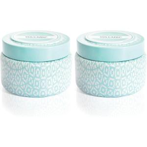 image:imageCapri Blue Volcano Printed Travel Tin Jar Candle  Luxury Candle with a Long Lasting Soy Wax Blend  Scented with Tropical amp Fruity Fragrance Aqua Color 85 oz Pack of 2