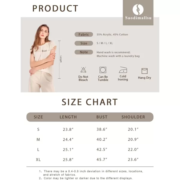 Saodimallsu Womens Summer Cap Sleeve Tops Casual Crew Neck Loose Fit Knit Lightweight Sweater Pullover TopCoffee