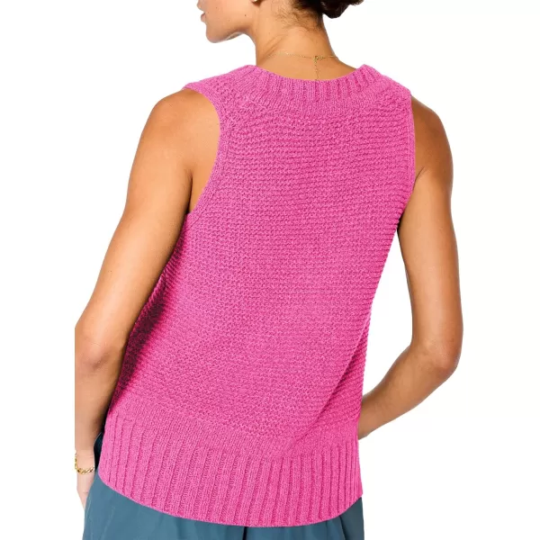 Saodimallsu Womens Sleeveless Sweater Vest Lightweight V Neck Summer Sweater Tank Tops Casual Knit Tunic Cami ShirtsPink