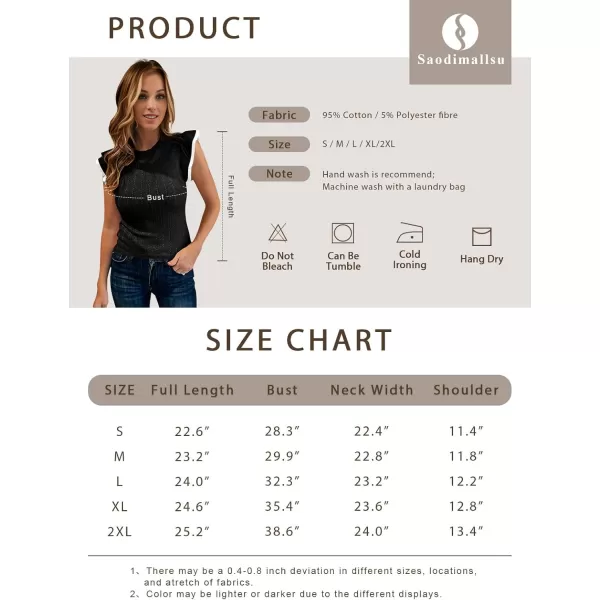 Saodimallsu Womens Summer Sleeveless Sweaters Vest Slimming Crewneck Cable Knit Ruffle Sweater Tank Tops Casual Work TopsBrown