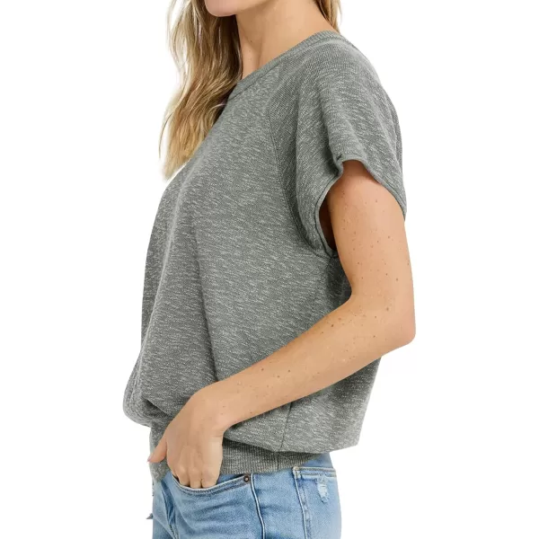 imageSaodimallsu Womens Short Sleeve Crewneck Sweater Summer Tops Casual Loose Knit Lightweight Basic Pullover ShirtsLight Grey