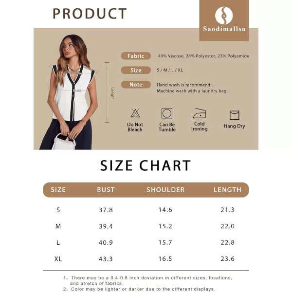 imageSaodimallsu Womens V Neck Sweater Vest Button Down Cap Sleeve Summer Trendy Color Block Loose Knit Tank TopsBeige