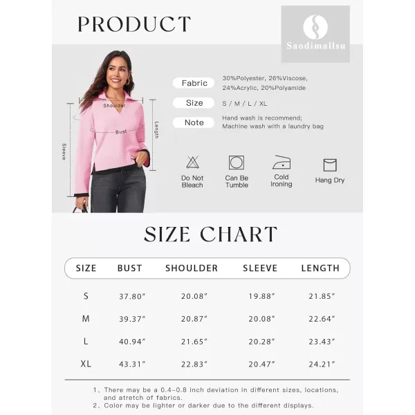 imageSaodimallsu Womens V Neck Cropped Sweater Collared Colorblock Long Sleeve 2024 Trendy Loose Knit Pullover TopsCamel