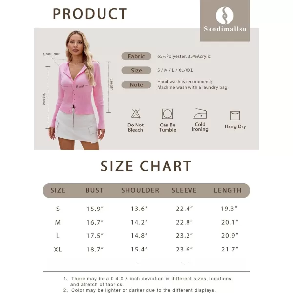 imageSaodimallsu Womens Slim Fit Cardigan Sweaters Sexy Button Crew Neck Fall Trendy Knit Long Sleeve Soft Open Front TopsBlack