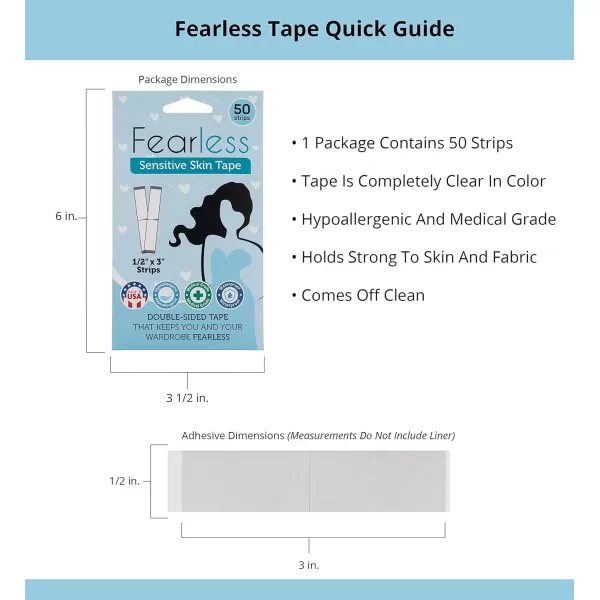 Fearless Tape  Double Sided TapeSensitive Skin