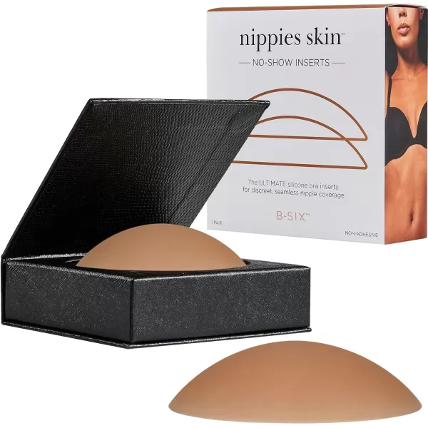 Nippies NonAdhesive Bra Liner Nipple Covers for Women  Reusable Silicone NoShow Inserts with Travel BoxCoco