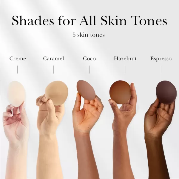 Nippies NonAdhesive Bra Liner Nipple Covers for Women  Reusable Silicone NoShow Inserts with Travel BoxHazelnut