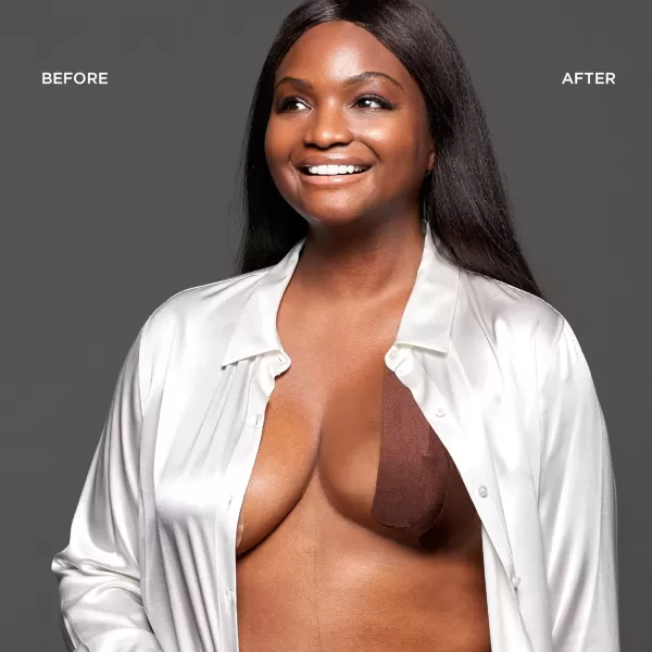 Nippies Precut Tape 12 Pieces  Boob Tape  Soft Stretch Skin Safe Custom Cleavage LingerieLevel SupportCoco