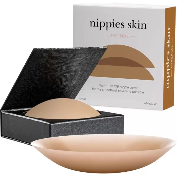 Nippies Nipple Cover  Sticky Adhesive Silicone Nipple Pasties  Reusable Pasty Nipple Covers for Women with Travel BoxCoco