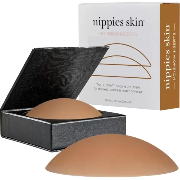 Nippies NonAdhesive Bra Liner Nipple Covers for Women  Reusable Silicone NoShow Inserts with Travel BoxCoco