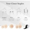 imageNippies Nipple Cover  Sticky Adhesive Silicone Nipple Pasties  Reusable Pasty Nipple Covers for Women with Travel BoxCircles Caramel