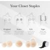 imageNippies Nipple Cover  Sticky Adhesive Silicone Nipple Pasties  Reusable Pasty Nipple Covers for Women with Travel BoxCircles Espresso