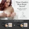 imageNippies Nipple Cover  Sticky Adhesive Silicone Nipple Pasties  Reusable Pasty Nipple Covers for Women with Travel BoxCircles Espresso
