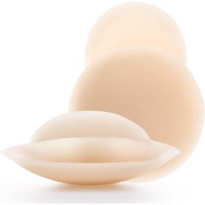 imageNippies Nipple Cover  Sticky Adhesive Silicone Nipple Pasties  Reusable Pasty Nipple Covers for Women with Travel BoxLifts Caramel