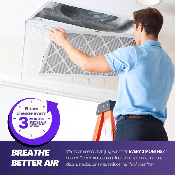 BNX TruFilter 12x12x1 Air Filter MERV 8 6Pack  MADE IN USA  Dust ampamp Pet Defense Pleated Air Conditioner HVAC AC Furnace Filters for Dust Pet Mold Pollen MPR 600  700 ampamp FPR 514x20x1 4Pack