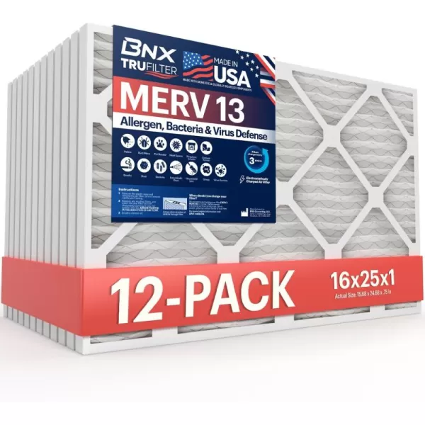 16x25x1 12-Pack