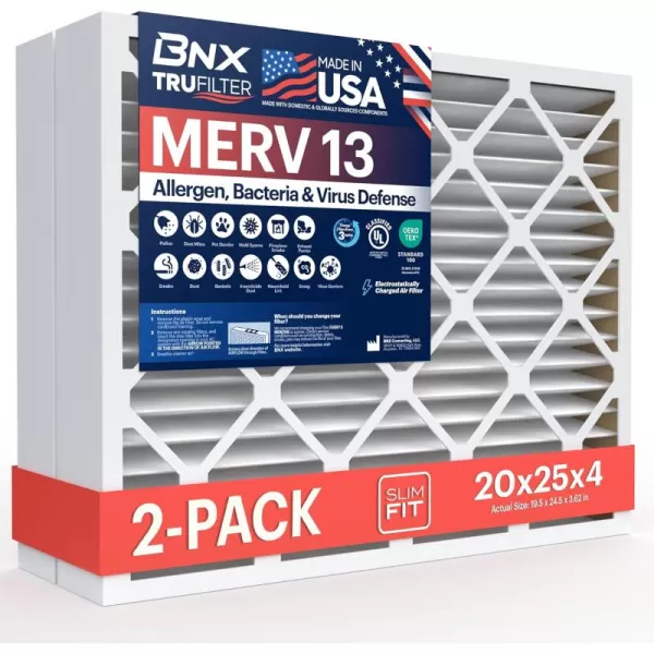 20x25x4 2-Pack (Slim Fit)