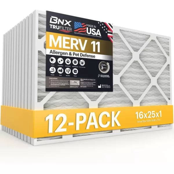 16x25x1 12-Pack