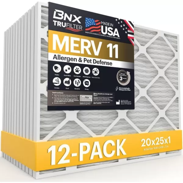 20x25x1 12-Pack