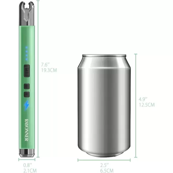 imageRAYONNER Lighter Electric Candle Lighter Rechargeable USB ARC Lighter 1 Pack  PinkPurple Gradient3 Pack  Green