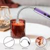 imageRAYONNER Lighter Electric Candle Lighter Rechargeable USB Lighter Long Flexible Neck PinkPurple GradientPurple