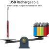 imageRAYONNER Lighter Electric Candle Lighter Rechargeable USB Lighter Long Flexible Neck PinkPurple GradientRed