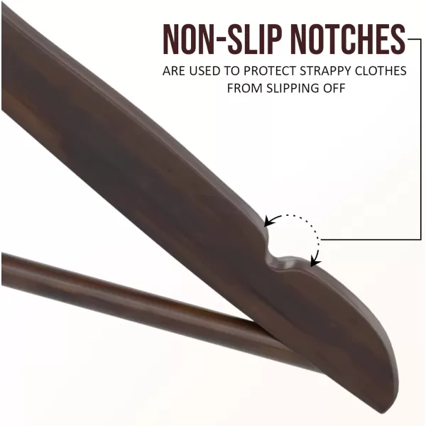 imageUtopia Home Premium Wooden Hangers 20 Pack  Durable ampamp Slim Coat Hanger  Suit Hangers with 360Degree Rotatable Hook  Wood Hangers with Shoulder Grooves Natural ColorVintage