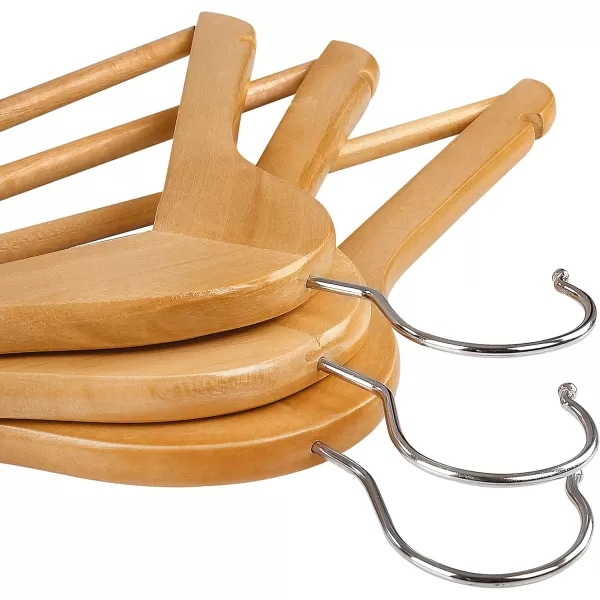 imageUtopia Home Premium Wooden Hangers 20 Pack  Durable ampamp Slim Coat Hanger  Suit Hangers with 360Degree Rotatable Hook  Wood Hangers with Shoulder Grooves Natural ColorNatural