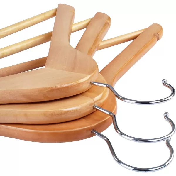 imageUtopia Home Premium Wooden Hangers 20 Pack  Durable ampamp Slim Coat Hanger  Suit Hangers with 360Degree Rotatable Hook  Wood Hangers with Shoulder Grooves Natural ColorNatural