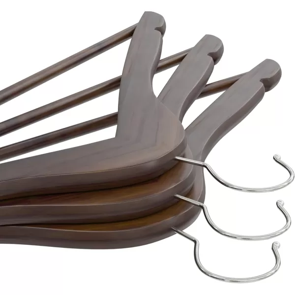 imageUtopia Home Premium Wooden Hangers 20 Pack  Durable ampamp Slim Coat Hanger  Suit Hangers with 360Degree Rotatable Hook  Wood Hangers with Shoulder Grooves Natural ColorVintage