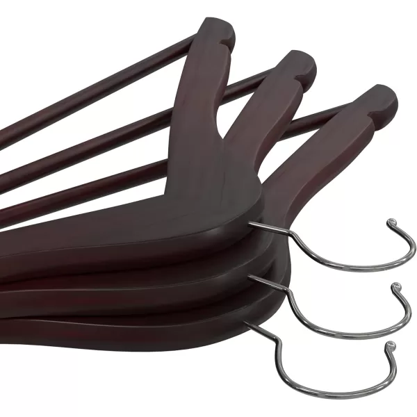 imageUtopia Home Premium Wooden Hangers 20 Pack  Durable ampamp Slim Coat Hanger  Suit Hangers with 360Degree Rotatable Hook  Wood Hangers with Shoulder Grooves Natural ColorCherry