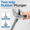 imageUtopia Home  Toilet Plunger  Toilet Brush and Plunger Set for Bathroom  Toilet Plunger and Brush Set with Holder for Deep CleaningGray