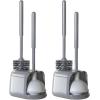 imageUtopia Home Toilet Plunger  Toilet Brush and Plunger Set for Bathroom  Toilet Plunger and Brush Set with Holder for Deep Cleaning BlackGray