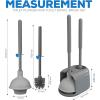 imageUtopia Home Toilet Plunger  Toilet Brush and Plunger Set for Bathroom  Toilet Plunger and Brush Set with Holder for Deep Cleaning BlackGray