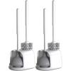imageUtopia Home Toilet Plunger  Toilet Brush and Plunger Set for Bathroom  Toilet Plunger and Brush Set with Holder for Deep Cleaning BlackWhite