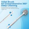imageUtopia Home Toilet Plunger  Toilet Brush and Plunger Set for Bathroom  Toilet Plunger and Brush Set with Holder for Deep Cleaning BlackWhite