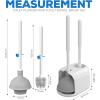 imageUtopia Home Toilet Plunger  Toilet Brush and Plunger Set for Bathroom  Toilet Plunger and Brush Set with Holder for Deep Cleaning BlackWhite