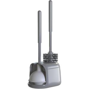 imageUtopia Home Toilet Plunger  Toilet Brush and Plunger Set for Bathroom  Toilet Plunger and Brush Set with Holder for Deep Cleaning BlackGray