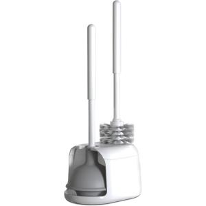 imageUtopia Home Toilet Plunger  Toilet Brush and Plunger Set for Bathroom  Toilet Plunger and Brush Set with Holder for Deep Cleaning BlackWhite