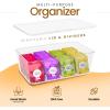 imageUtopia Home Tea Bag Organizer with Lids  2 Pack Stackable Pantry Cabinet ampamp Fridge Storage Organizer for Kitchen Snacks ampamp SpicesClear