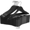 imageUtopia Home Premium Wooden Hangers 30 Pack  Durable ampamp Slim Coat Hanger  Suit Hanger with 360Degree Rotatable Hook  Wood Hangers with Shoulder Grooves Black ColorBlack