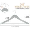 imageUtopia Home Premium Wooden Hangers 30 Pack  Durable ampamp Slim Coat Hanger  Suit Hanger with 360Degree Rotatable Hook  Wood Hangers with Shoulder Grooves Black ColorGray