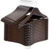 imageUtopia Home Premium Wooden Hangers 30 Pack  Durable ampamp Slim Coat Hanger  Suit Hanger with 360Degree Rotatable Hook  Wood Hangers with Shoulder Grooves Black ColorBrown