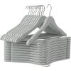imageUtopia Home Premium Wooden Hangers 30 Pack  Durable ampamp Slim Coat Hanger  Suit Hanger with 360Degree Rotatable Hook  Wood Hangers with Shoulder Grooves Black ColorGray