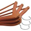 imageUtopia Home Premium Wooden Hangers 30 Pack  Durable ampamp Slim Coat Hanger  Suit Hanger with 360Degree Rotatable Hook  Wood Hangers with Shoulder Grooves Black ColorCherry