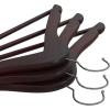 imageUtopia Home Premium Wooden Hangers 30 Pack  Durable ampamp Slim Coat Hanger  Suit Hanger with 360Degree Rotatable Hook  Wood Hangers with Shoulder Grooves Black ColorBlack