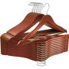 imageUtopia Home Premium Wooden Hangers 30 Pack  Durable ampamp Slim Coat Hanger  Suit Hanger with 360Degree Rotatable Hook  Wood Hangers with Shoulder Grooves Black ColorCherry