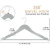 imageUtopia Home Premium Wooden Hangers 30 Pack  Durable ampamp Slim Coat Hanger  Suit Hanger with 360Degree Rotatable Hook  Wood Hangers with Shoulder Grooves Black ColorGray