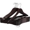 imageUtopia Home Premium Wooden Hangers 30 Pack  Durable ampamp Slim Coat Hanger  Suit Hanger with 360Degree Rotatable Hook  Wood Hangers with Shoulder Grooves Black ColorBrown